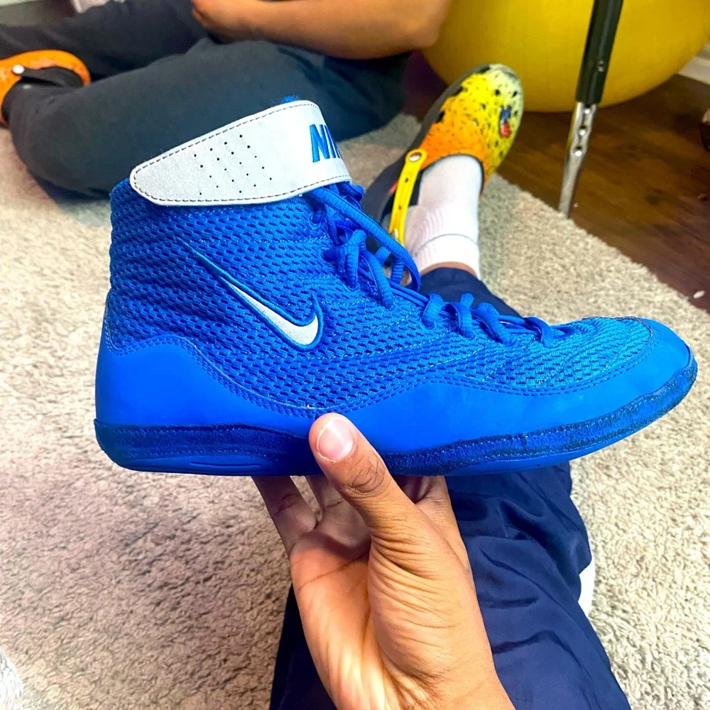 Nike Inflict 3 — Royal Blue — Royal Blue / White Strap wrestling shoes