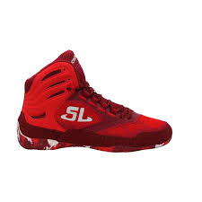 SL Revenger — Triple Red / White Sole wrestling shoes