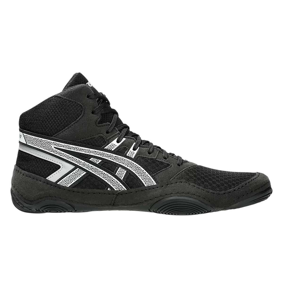 Mat Control RS — Classic Black / Silver wrestling shoes