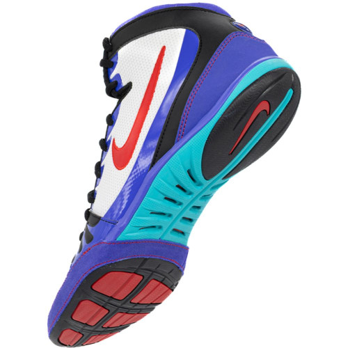 Nike Inflict 3 — Purple/Teal — Persian Violet / Teal / Red wrestling shoes