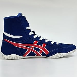 ASICS Dan Gable Ultimate — Royal/Red — Royal Blue / Classic Red wrestling shoes