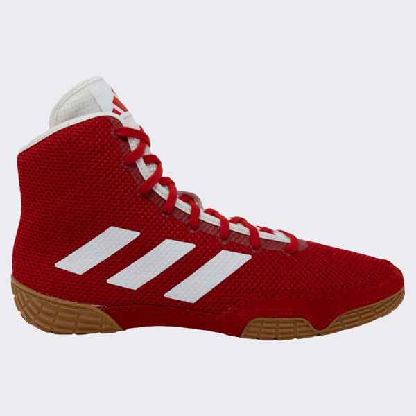 Tri-Stripe Trainer — Power Red / White wrestling shoes